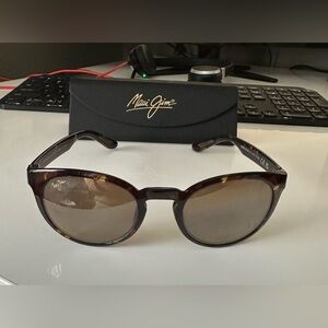Maui Jim Keanae Polarized MJ420-15T brown tortoise sunglasses with case